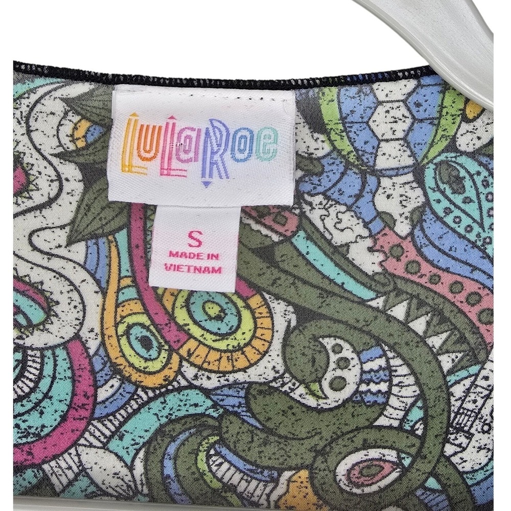 LuLaRoe Monroe Kimono - Multi Color Paisley Fringe Open Front NWT‎ - Picture 5 of 5